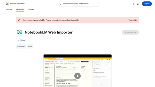 NotebookLM Web Importer