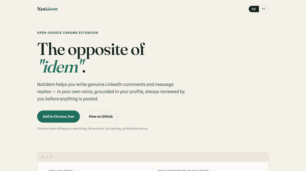 Notidem - the opposite of "idem