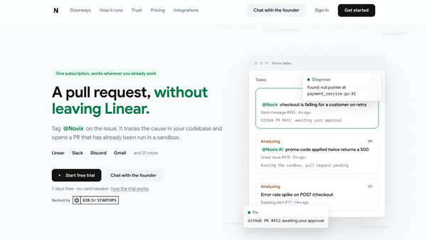 Novix AI Test Launch Product Hunt
