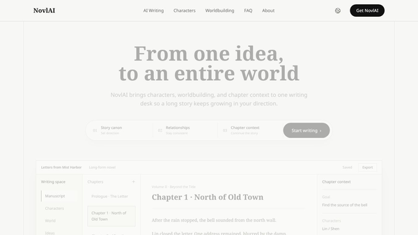 NovlAI: AI Novel Writer