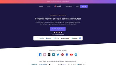 Nuelink - Social Media Scheduling and Automation Tool