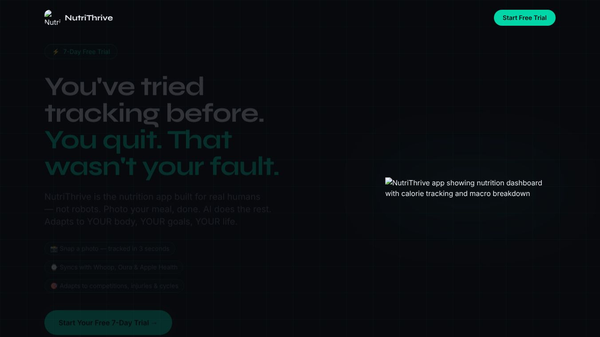 NutriThrive AI Nutrition Coach