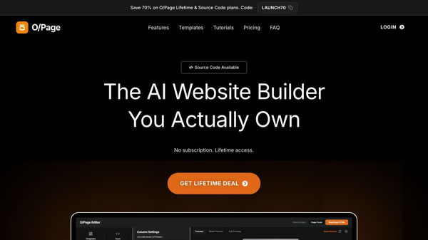 O/Page Website Builder