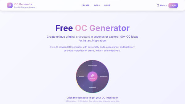 OC Compass — AI Character Generator