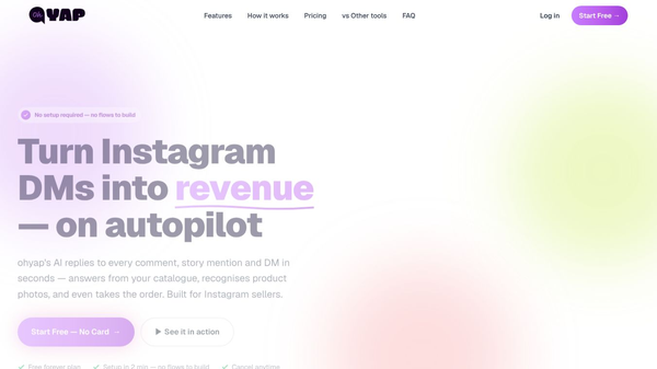 Ohyap AI agent for instagram