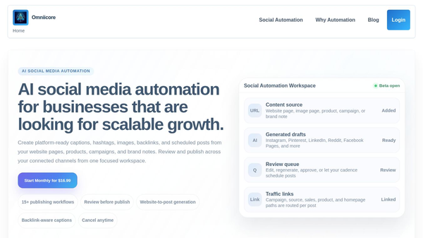 Omniicore Social Media Automation