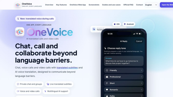 OneVoice for iOS, Android & Web