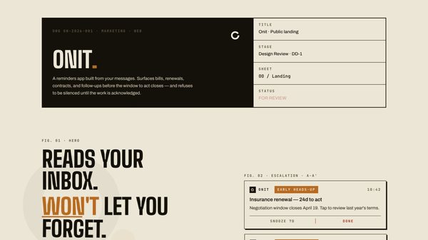Onit: From inbox to actions