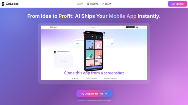 OnSpace.AI: App Builder AI No-code Platform