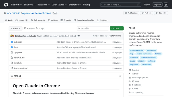 Open Claude in Chrome