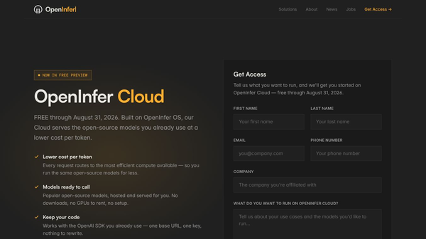 OpenInfer Cloud
