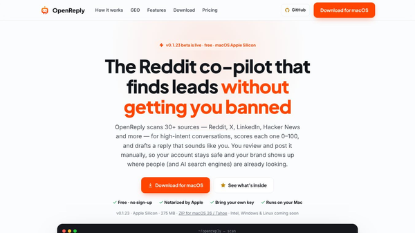 OpenReply - Your Social Media Copilot