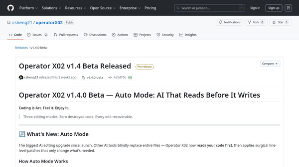 OperatorX02 AI Code IDE