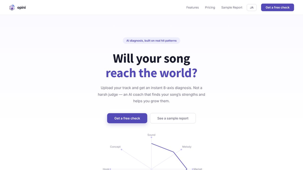 opini — Will your song reach the world?
