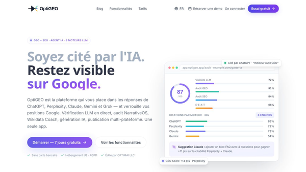 OptiGEO — AI Brand Tracker