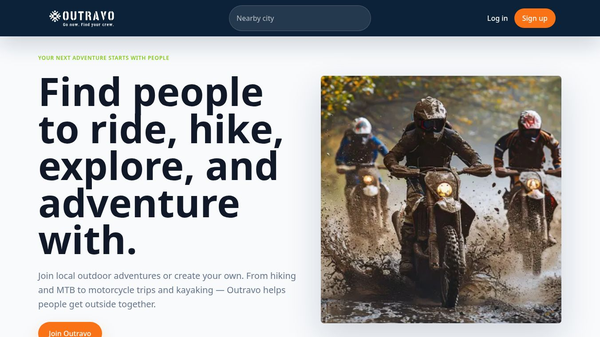Outravo — Organize Outdoor Adventures