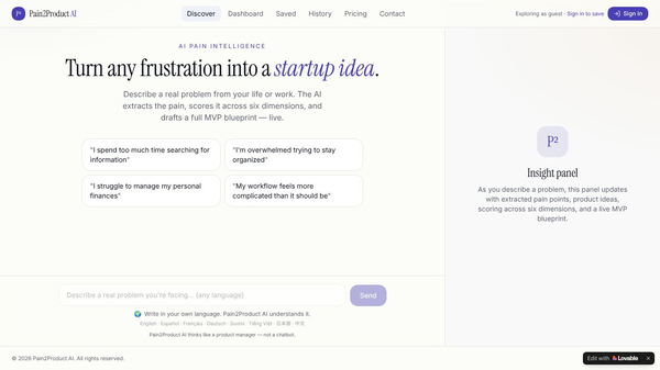 Pain2Product AI