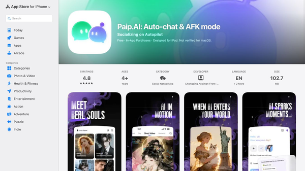 Paip.AI: Auto-chat & AFK mode