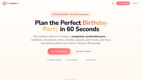 PartyGenius AI