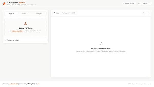PDF Inspector Web UI
