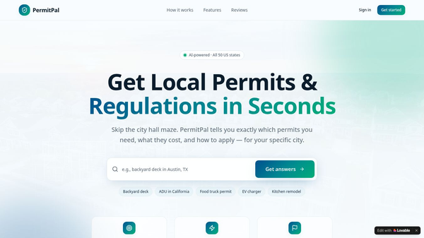 PermitPal: AI Local Permit Assistant