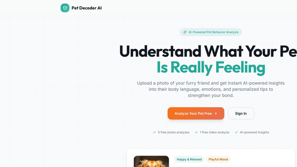 Pet Decoder AI