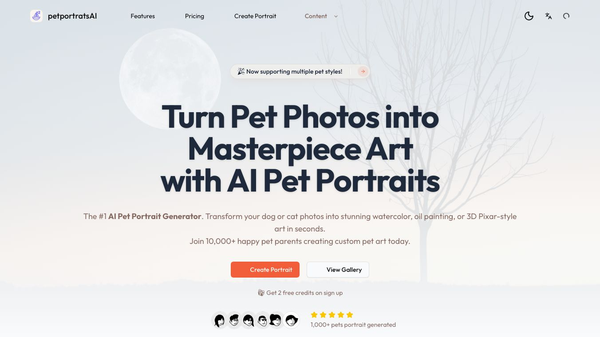 PetPortraits AI