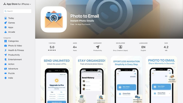Photo to Email