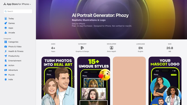 Phozy: AI Portrait Generator