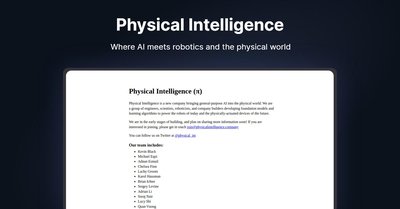 Physical Intelligence