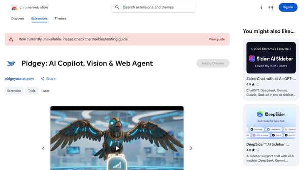 Pidgey: AI Copilot, Vision & Web Agent