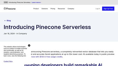 Pinecone Serverless