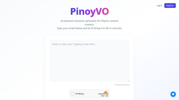 PinoyVO — Generate Filipino Voiceover