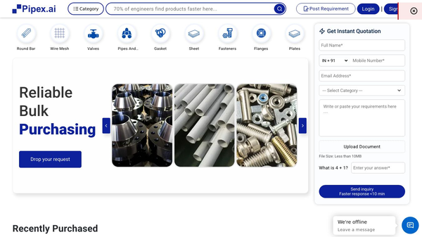 Pipex.ai B2B Marketplace of Manufacturer