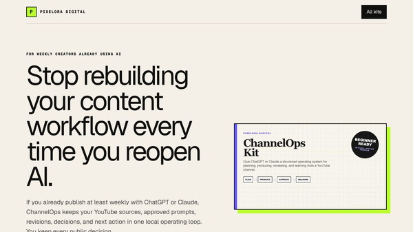 Pixelora ChannelOps