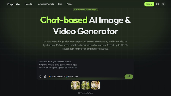 Pixparkle - Chat-based AI Image Maker