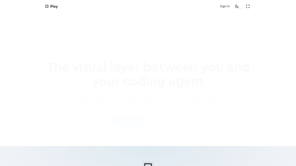 Pixy. The visual editor for AI coding.