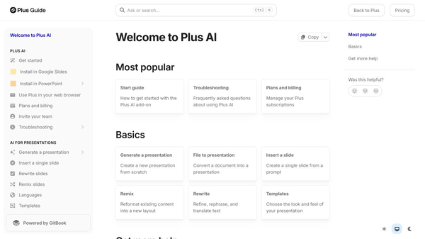 Plus AI Presentation Agent
