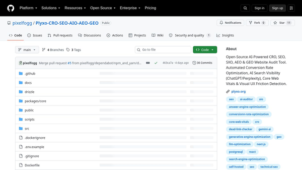 Plyxo: Self-hosted CRO+SEO+LLM tool