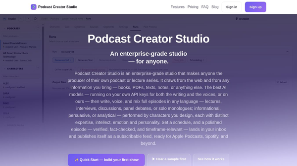 Podcast Creator Studio