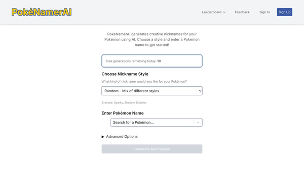 PokéNamerAI
