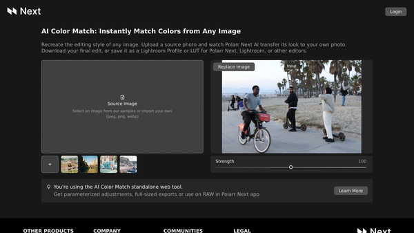 Polarr AI Color Match