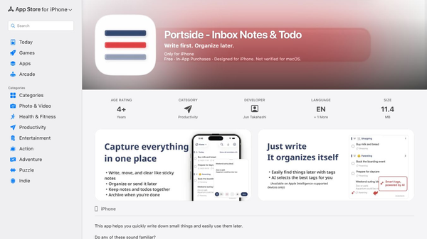 Portside - Inbox Notes & Todo