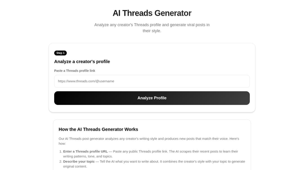 PostCopilot AI Threads Generator
