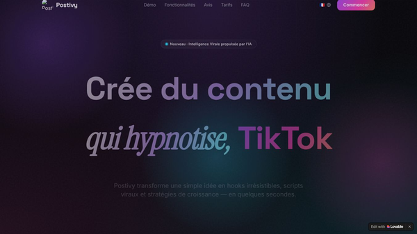 Postivy — Deviens viral sur TikTok