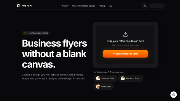 Postrai AI Flyer Generator