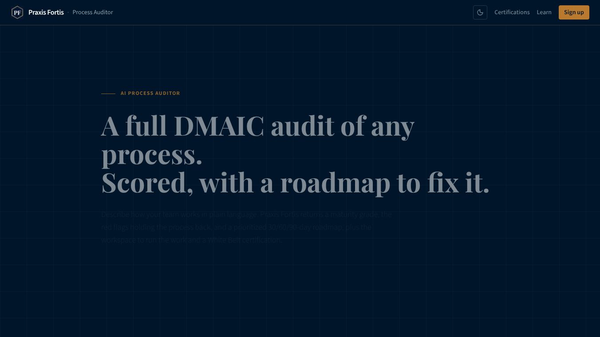 Praxis Fortis Process Auditor
