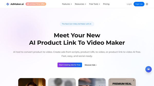 Product Link To Video Maker