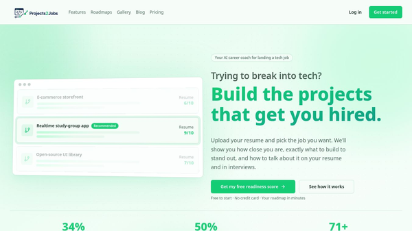 Projects2Jobs AI