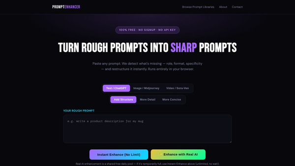 Prompt Enhancer AI